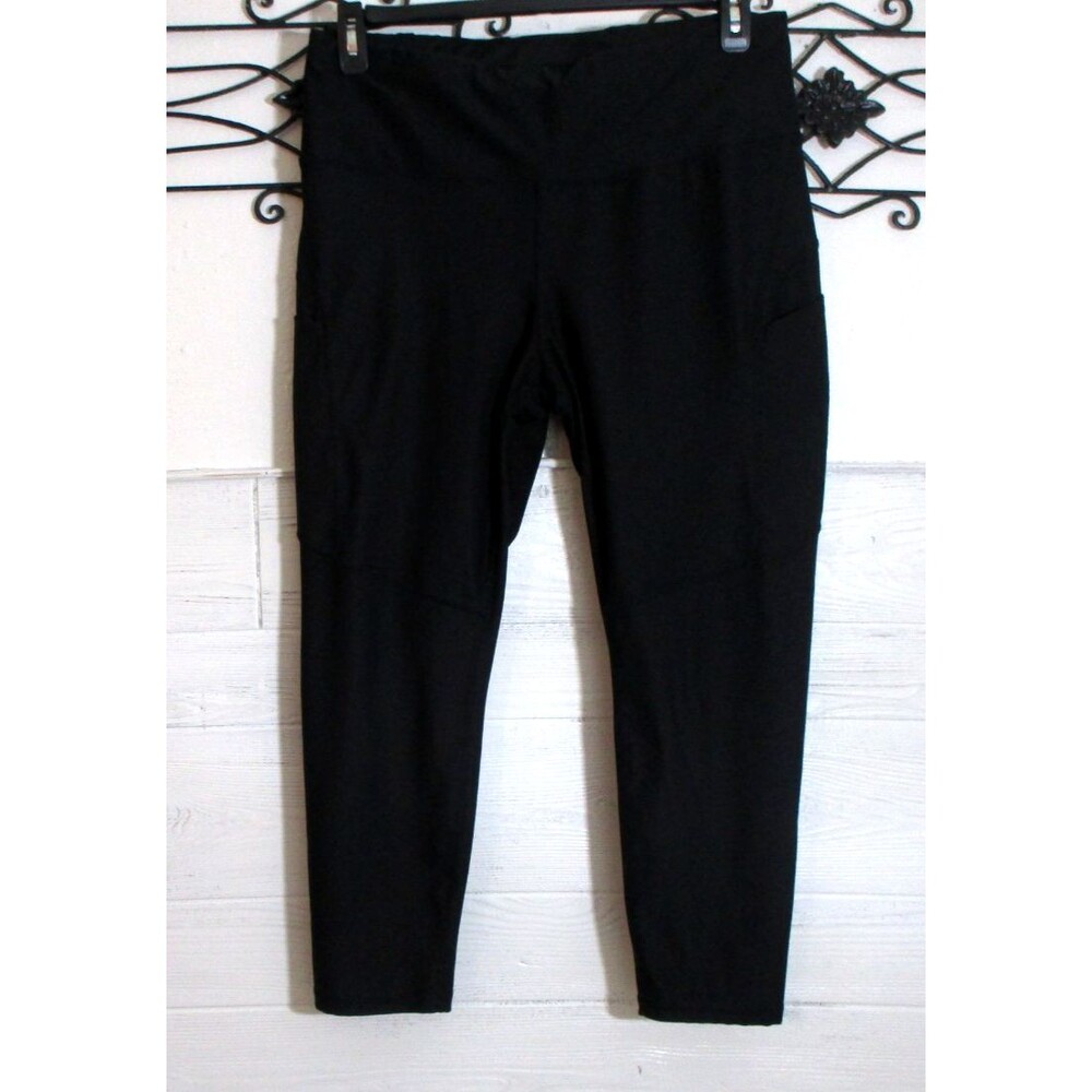 Xersion Activewer Pants Women's Size XL Black Side Pockets Tapered Leg